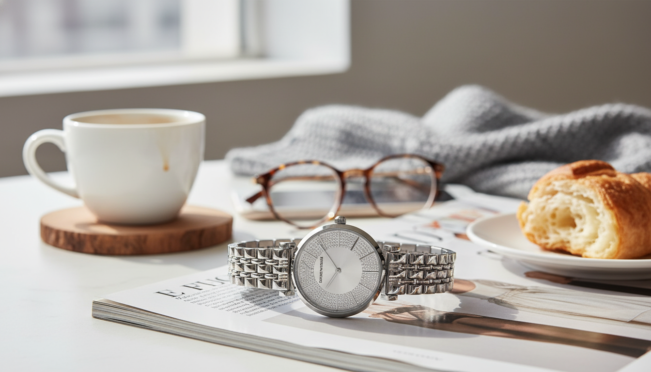 Emporio Armani Silver Stainless Steel Women’s Watch