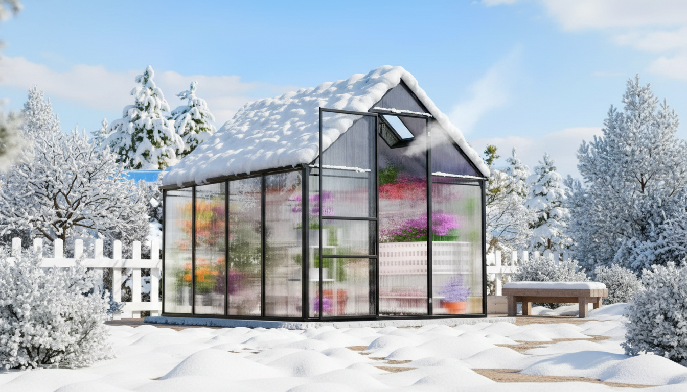 Heavy-Duty Outdoor Greenhouse: Aluminum Frame + Vent