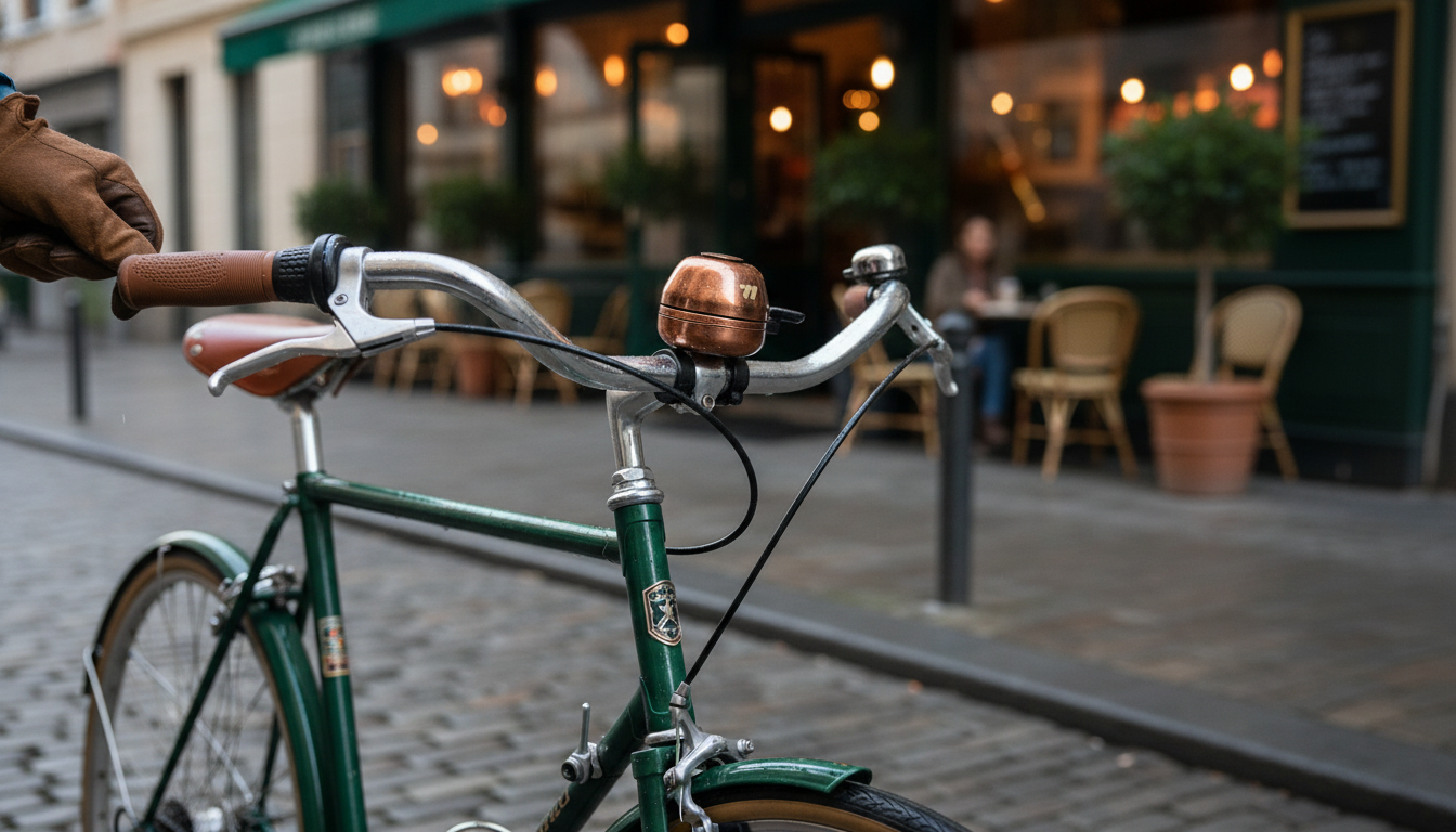 Vintage Copper Bike Bell: Crisp Ring, Waterproof Mini