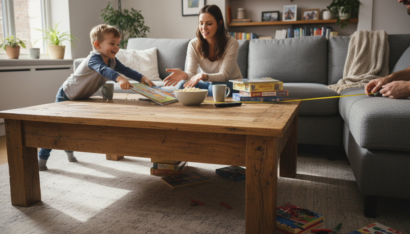 Rustic Wood Coffee Table Size Guide for Any Sofa