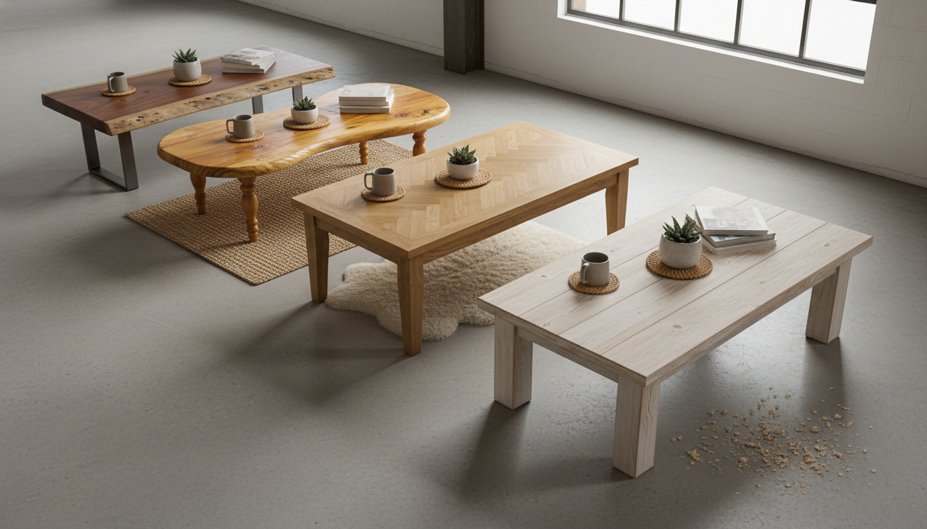 Acacia vs Mango vs Oak vs Pine for Rustic Coffee Tables