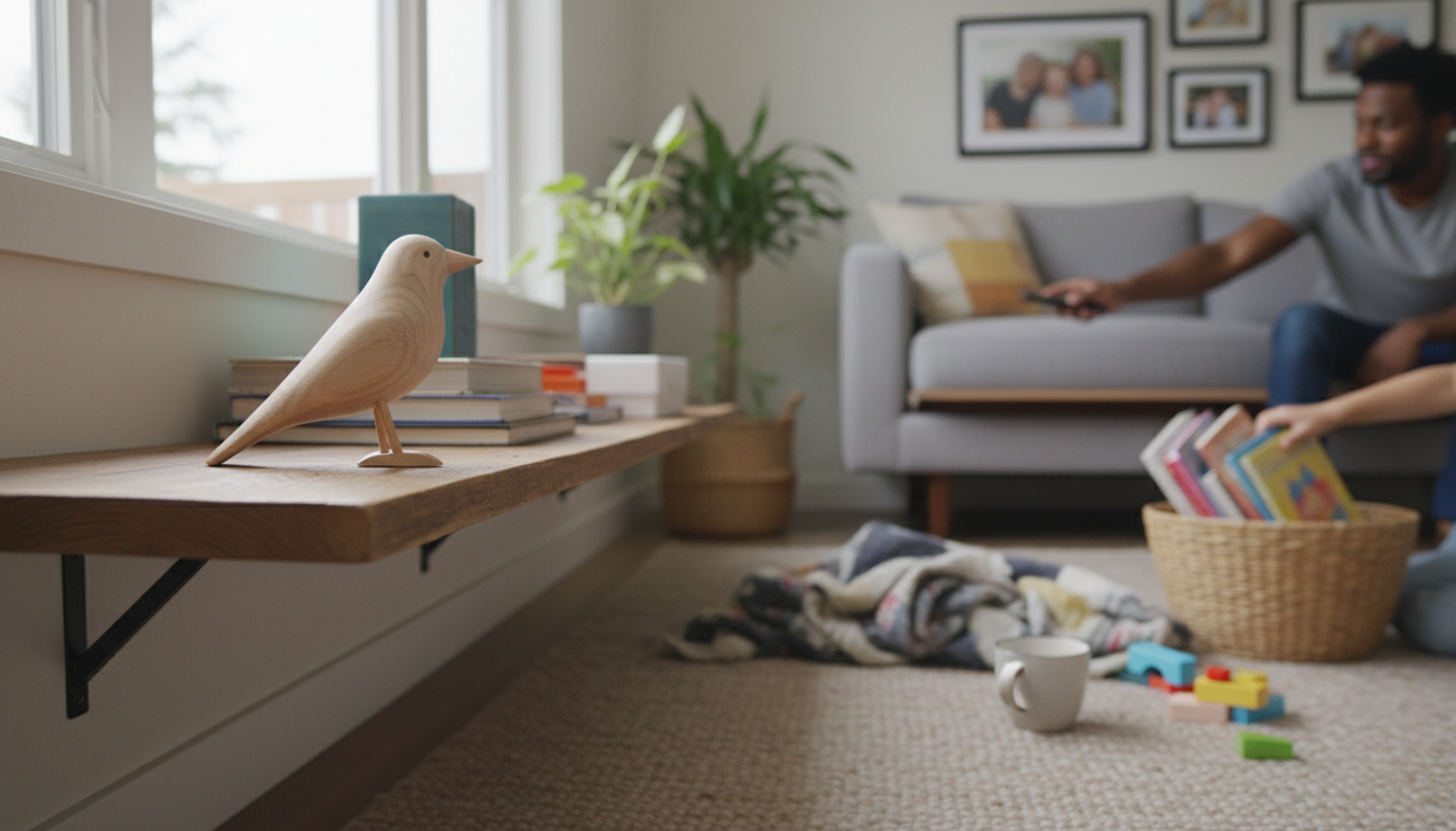 Best Place for a Nordic Bird Figurine for Visual Balance